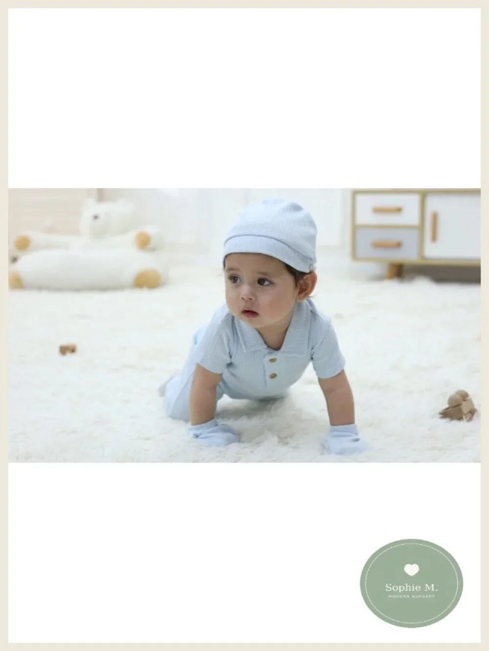 Newborn Baby Layette Gift Set - 5 Bodysuits, Pants, Hats, Gloves, Socks - 100%